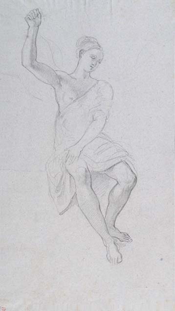 Francesco Baratta, draped female figure